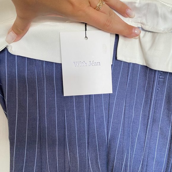 With Jean - NEW! With Jean Chloe Corset Mini Tuxedo Dress - Sz Small - Picture 10 of 13